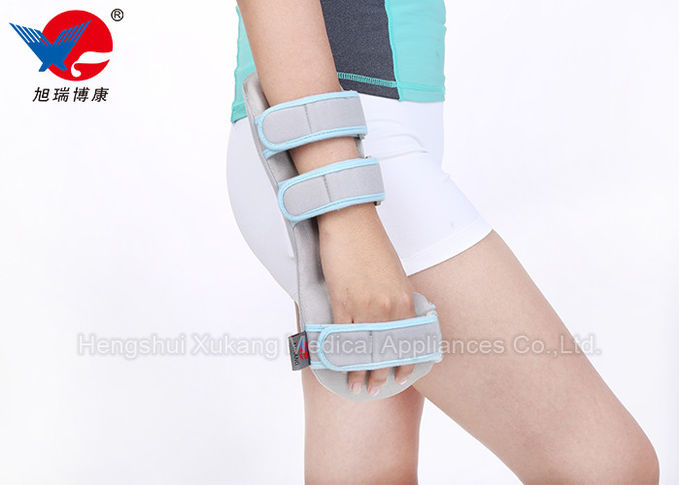 Breathable Fabric Wrist Support Brace , Gray M / L Adjustable Wrist Support