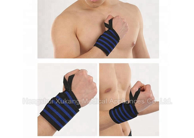 Nylon Hand Wrist Support Brace , Bule Moisture Wicking Wrist Thumb Support
